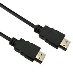 Pack of 5 1.4 HDMI Cables 4K/30Hz 10.2Gbps PVC Black by SatelliteSale 12 feet