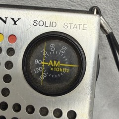 Vintage Sony TR-4100 Solid State AM 6 Transistor Pocket Radio Silver Hong Kong