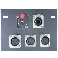 1/4″ inch TS mono TRS stereo Panel Mount Locking Phone female Jack flush in wall