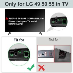Durable ABS LG TV Stand Legs Replacement for 49-55 Inch TVs – Supports 80 lbs