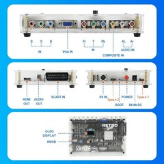 GBSC Pro Video Converter Scart/RGB/YPBPR/VGA/AV/SV to HDMI-compatible Device