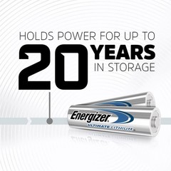 Ultimate Lithium AA Batteries 2 Pack – Reliable, Leak Proof for Household Use