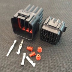 1 Set Car Part 16 Pin Way Sealed Waterproof Electrical Wire Auto Connector Plug