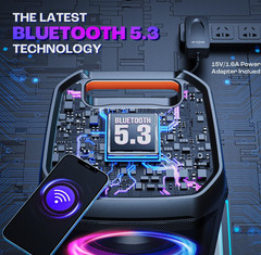 W-KING T11 Portable Bluetooth Speaker 240W Loud Boom Box&Deep Bass Subwoofers