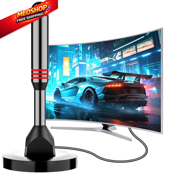 Digital TV Antenna for Smart Indoor，2026 HD with 5.5 IN, black