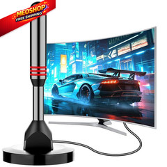 Digital TV Antenna for Smart Indoor，2026 HD with 5.5 IN, black