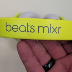 Beats Mixr Wired On Ear Headphones Neon Yellow OEM Authentic Tested Working