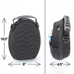 Molded Case for David Clark Aviation Headset, Aviation Case, Headset travel case
