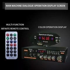 1000W Small Bluetooth Power Amplifier Stereo Receiver Audio Amp USB Music Player