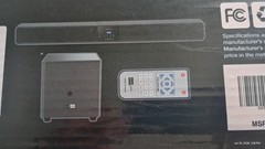 Orumrohn R201 Wireless Soundbar 1200W w/ Subwoofer, Remote, FM Radio, Black