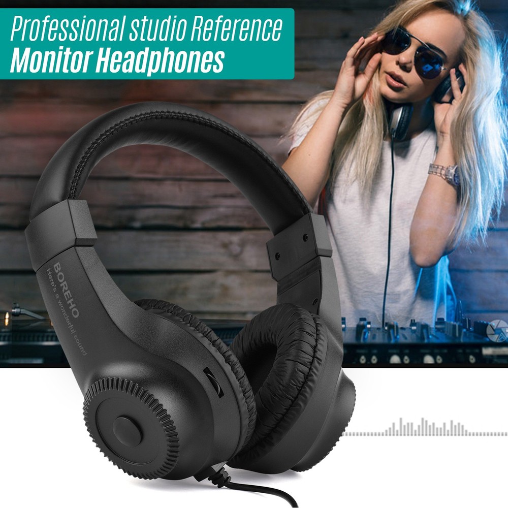 Wired Over Ear Headphones Headset For Guitar Amplifier Electric Piano Mixer TODQ