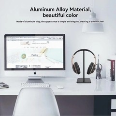 Universal Headphone Stand Aluminum Alloy Desk Headset Holder for Gaming Office