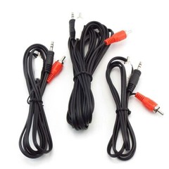 1M/1.5M/3M 3.5mm male Plug Jack To Dual 2 RCA Male connector Stereo Audio Cable