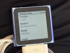 Y2K Apple Ipod Nano 6th generation 8GB Blue Model A1366