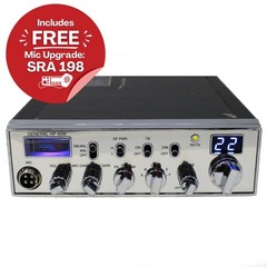 General HP40W 10 Meter Radio 100W AM/FM Loud Dual Echo Blue LED
