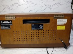 EMERSON NR303TT 4 IN 1 WOOD STEREO SYSTEM CD RADIO CASSETTE TURNTABLE WORKS