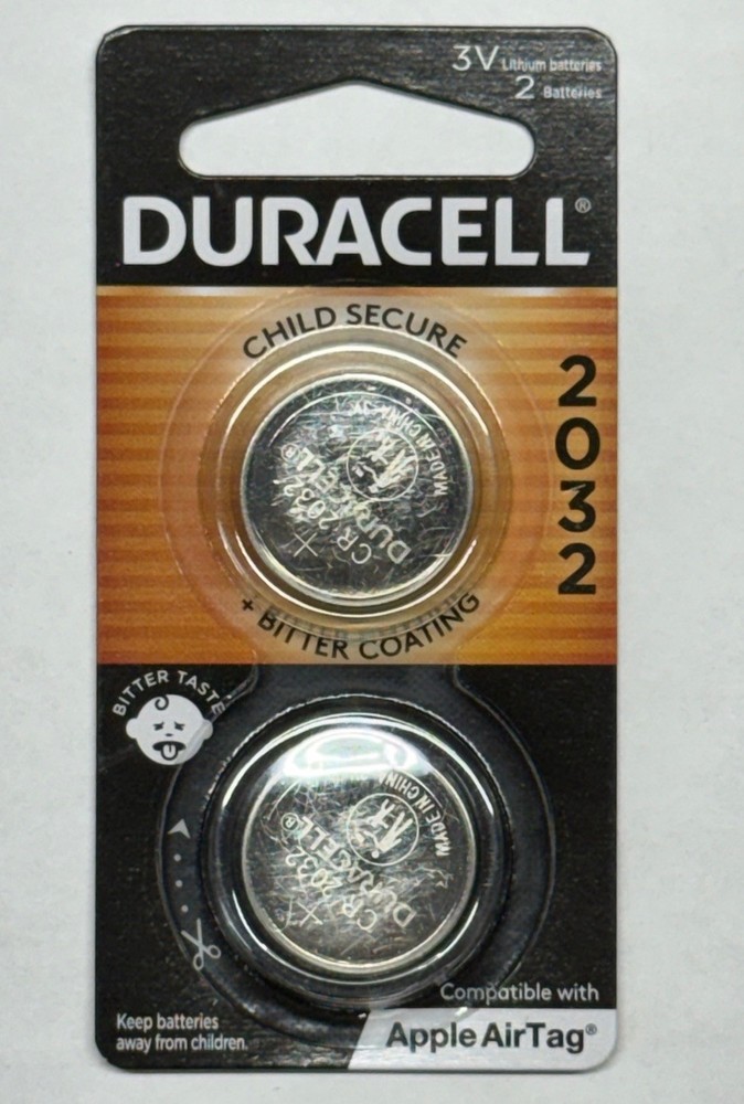 **2 Pack CR2032 2032 DURACELL Lithium 3v Battery USA Free SHIP FRESH JAN 2034