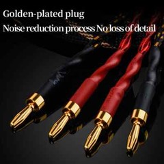HI-END Pair Speaker Cable Bi-Wire 12 AWG HiFi Loudspeaker Single Wire