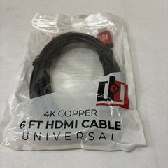 Deco Gear 6 FEET Universal 4K HDMI Cable Copper Conductors Cable 60hz DG6FTHDMI