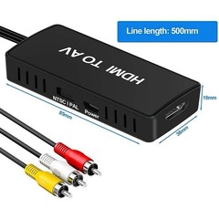 DIGITNOW HDMI to RCA AV Converter Adapter PAL NTSC for PS3 DVD VHS