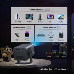 Mar Iris 1080p 4k Support 800 ANSI Lumens Wifi 6 5GHz BT 5.4 Apps HDMI Speakers