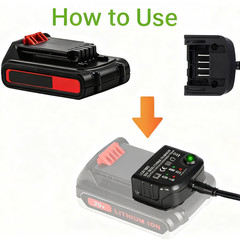 LCS1620B 20V Charger For Black Decker LBXR20 20V Max Drill Lithium Battery