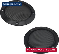 2 Pcs 4 Inch Metal Mesh Speaker Grills Covers Subwoofer Grill Protective Case wi