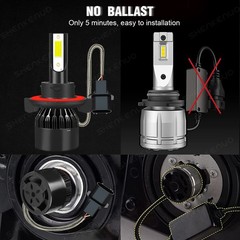 For GMC Yukon 2007 2008-2014 – 4X 6000K LED Headlight Hi/Lo Beam Fog Light Bulbs