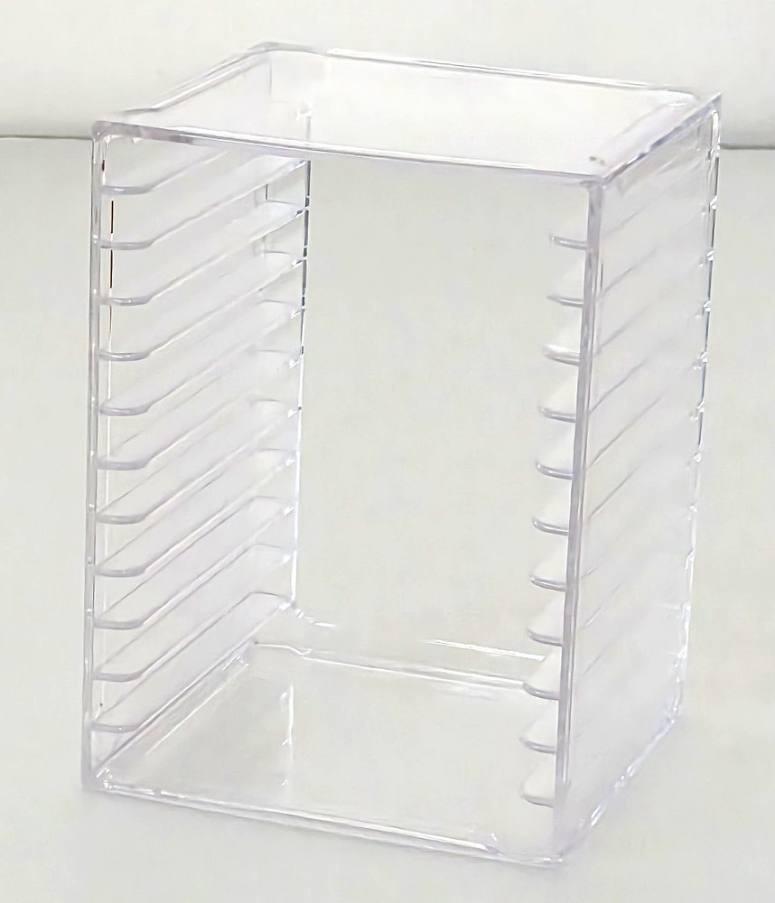 Vintage 90s Clear ACRYLIC 12 CD Holder Rack Stackable Desktop Several Available
