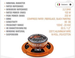 SP Audio. Sp 6.5 CM Slim Speakers (Pair)
