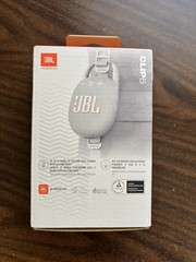 JBL Clip 5 Ultra-Portable Waterproof Dustproof Bluetooth Speaker White