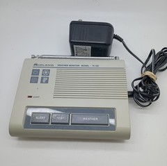 Vtg Midland Weather Monitor Radio Shack 74-109 BAT Tested GREAT NOAA