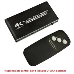 3 Port 4K 3X1 HDMI Switcher 3 In 1 Out HDMI With IR Remote Supporting HDCP2.2