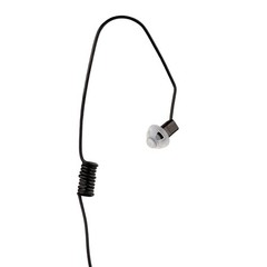 Black Listen-Only Earpiece 3.5mm Speaker Mic PTT Control HD Balanced Armature