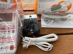 AT&T CL4940 Corded phone W/ Answering Machine & Trimline Phone 210 NEW OPEN BOX