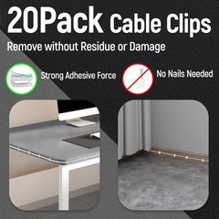 Versatile 25FT RJ11 Landline Extension Cord with Telephone Coupler and Clips