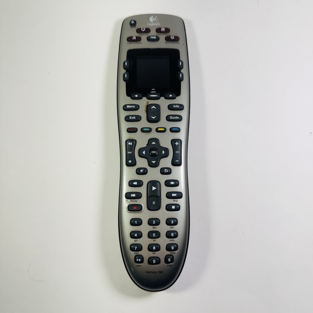 Genuine Logitech Harmony 650 Advanced Universal Remote For Parts/Repair READ!!!