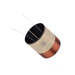 1pcs 46mm 8ohm 8Ω Black Aluminum Skeleton Bass Voice Coil Speaker Accessories