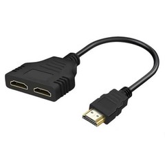 11.8″ HDMI Cable Adapter Male To Dual Female 2.0 Converter 1 in 2 out Splitter