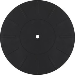 Turntable Platter Mat Black Rubber Silicone Design for Universal to All LP