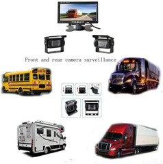 7” Backup Camera Quad Monitor Kit System Back Reverse Night Vision For Truck RV