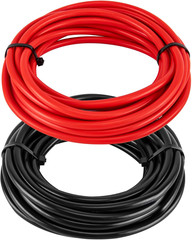 6 Gauge Wire 20Ft Black + 20Ft Red Pure Copper | 6 Gauge Battery Cable for Auto,