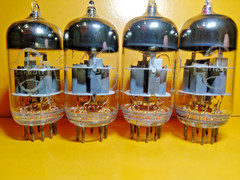 4 pcs NEW 6N23P /ECC88/6922/6DJ8 Reflector Tubes Matched Quad