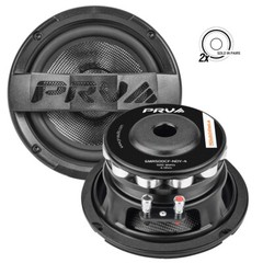 2x PRV 6MR500CF-NDY-4 Carbon Fiber 6.5″ Midrange Bike Speakers 4Ω Waterproof