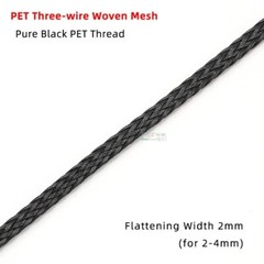 DIY Fever Wire Braided Mesh Tube Shock Absorber Densely Woven PET Nylon Sleeve