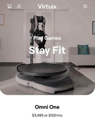 VIRTUIX OMNI ONE virtual reality treadmill gaming system. Barely used.