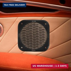 2Pcs Car Speaker Grille, 4 inch Speaker Grill Covers, Universal Metal Subwoofer