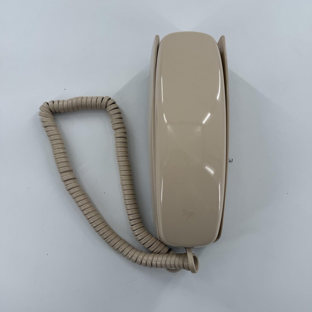Vintage Western Electric Trimline Beige Corded Touch Tone Wall Phone Telephone