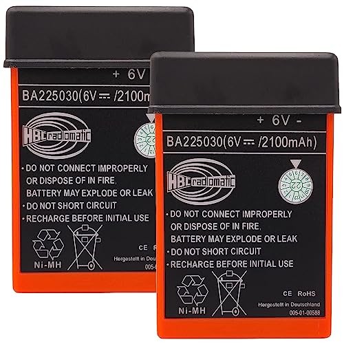 2x 6V BA225030 Ni-Mh Battery For HBC Pump Truck Remote Control Battery