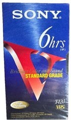 Sony T120 Standard Grade 6 Hr VHS Video Tape “Brilliant”SEALED—SHIPS IN 24 HOURS